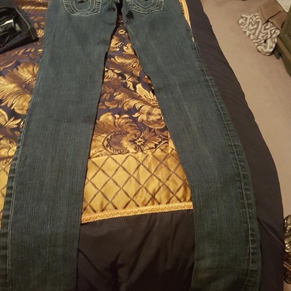 Sz 24 True Religion Skinny Low Rise Jeans - Picture 3 of 6